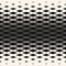 Vector halftone seamless pattern with rhombuses, diamond shapes.