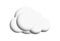 Vector Halftone Stippled Cute Cloud Illustration Simple Cloud for Weather Forecast and Other Design Project