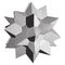 Vector Halftone Stippled Geometric Figure Illustration 3D Stellate Polyhedron
