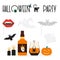 Vector Halloween 2020 Party spider, vampire mask