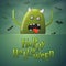 Vector Halloween concept cartoon realistic monster