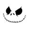 Vector Halloween Faces. The nightmare before christmas. Jack Skellington. halloween jack faces silhouettes
