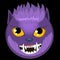 Vector halloween monsters emoji smiley face werewolf emoticons wolfman lover gift eps ai