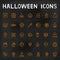 Vector Halloween Outline Icons