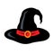 Vector Halloween witch hat Cartoon Illustration.