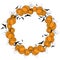 Vector Halloween wreath 4