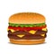 Vector hamburger clip art illustration