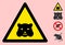 Vector Hamster Warning Triangle Sign Icon