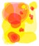Vector hand drawn abstraction harmony yellow, warm colors, transparent minimalist spots, simple art, abstractive
