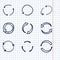 Vector Hand Drawn Doodle Circle Arrows. Repeat, Refresh Symbols