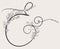 Vector Hand Drawn Flowered Ampersand monogram and logo