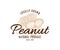 Vector hand-drawn peanuts label template