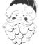 Vector hand drawn Santa Claus illustration