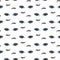 Vector hand drawn seamless pattern with open and winking eyes and lashes isolated on white