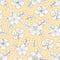 Vector hand drawn seamless pattern with a plant Tribulus Terrestris-04