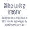 Vector Hand Drawn Sketchy Font, Isolated Pencil Drawings, Letters Set.