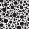 Vector hand-painted seamless pattern with cheetah, leopard dots,