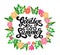 Vector hand written lettering Goodbye Summer text