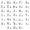 Vector Handdrawn Russian Alphabet. Cyrillic Font.