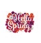 Vector handlettering hello spring