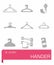 Vector Hanger icon set