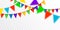 Vector hanging colorful decorative garland for celebration, cong