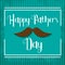 Vector Happy Fathers Day celebration card