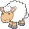Vector of Happy Sheep