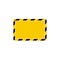 Vector hazard frame. Caution frame with black and yellow stripes