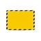 Vector hazard frame. Caution frame with black and yellow stripes