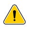 Vector hazard warning symbol.