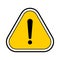 Vector hazard warning symbol.