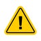 Vector hazard warning symbol.