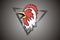 Vector Head Chicken Mascot Logo