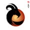 Vector head of goat Year of the goat, Seal and Chinese meaning i