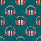 Vector headphones background hip hop seamless pattern musician expressive rap music instrument