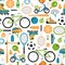 Vector healthy sport pattern background