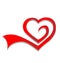 Vector of heart logo