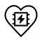 Vector heart pacemaker icon