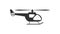 Vector helicopter icon for websites, apps, and theme design