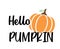 Vector Hello Pumpkin