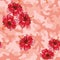 Vector hibiscus pink camo background
