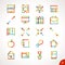 Vector Highlighter Line Icons Set 4