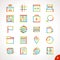 Vector Highlighter Line Icons Set 9