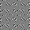 Vector hipster abstract geometry trippy pattern with 3d illusion, black and white seamless geometric background