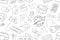 Vector Hobby pattern. Hobby seamless background