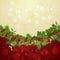 Vector holiday background with Christmas garland