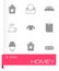 Vector homey icon set