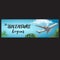 Vector horisontal summer travel banner with realistic plane, cloud and palm leaves