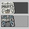 Vector horizontal banners for Pirate theme